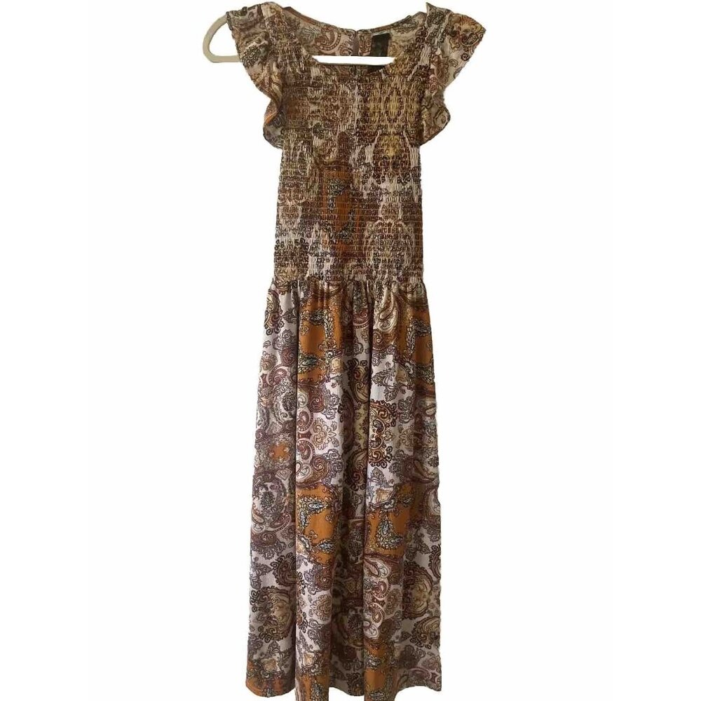 Code X Mode Sleeveless Multicolored Smock Paisley… - image 1